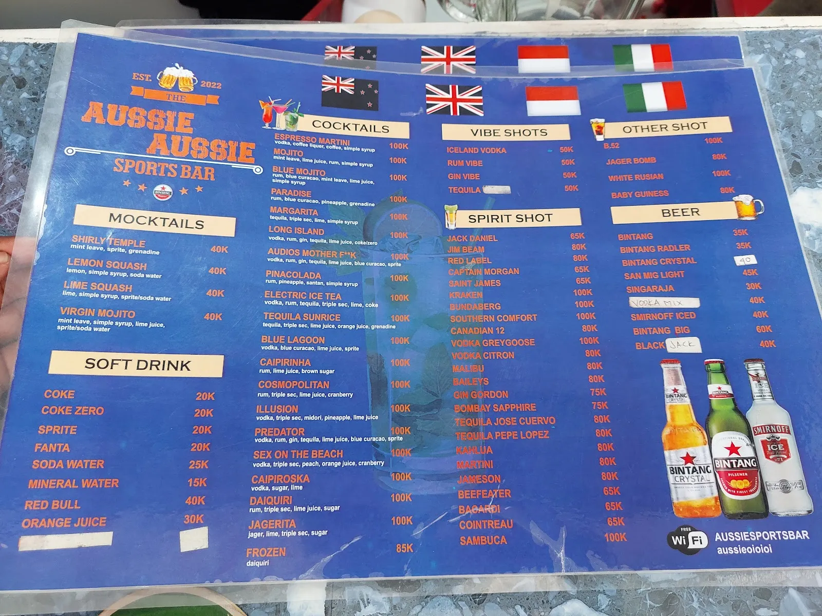 Aussie Aussie Sports Bar logo