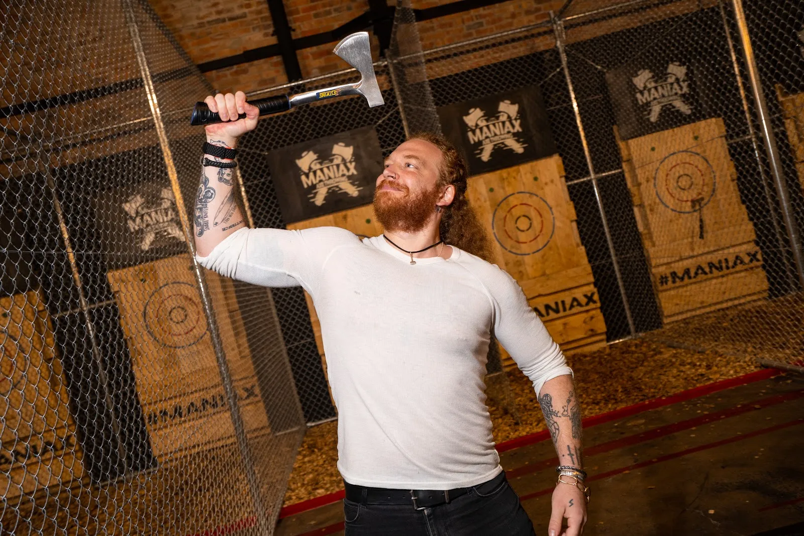 MANIAX Axe Throwing - MARRICKVILLE logo